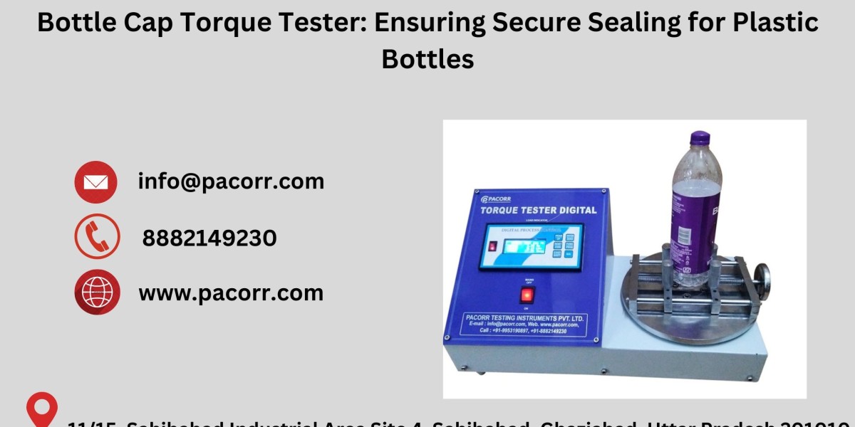 Revolutionizing Packaging Standards with Pacorr's Bottle Cap Torque Tester: A Step Ahead in Quality Assurance